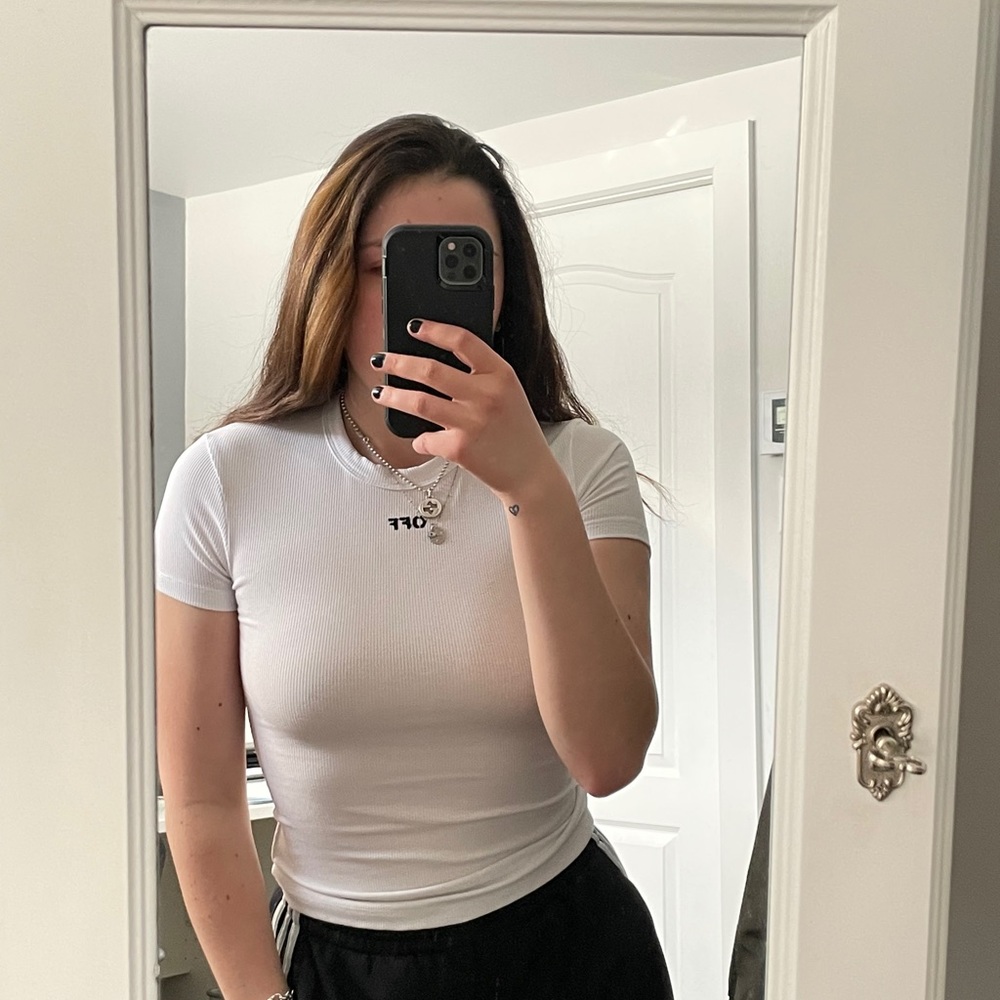 Off-White ribbed shirt